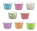 Black Cat Avenue Paper Ice Cream Cups, Polka Dot, Mix, 8 Ounce, 50 Count