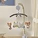 Lolli Living Baby Musical Mobile with Woods. Woodland Animal Knitted Character Wind-Up Mobile.