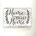 Home Sweet Home Wooden Wall Sign, Shabby Chic Farmhouse Wall Decor, Decorative Hanging Sign for Home, Kitchen, Living Room