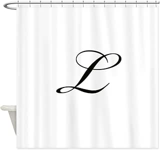 Amazon Com Cafepress Bickham Script Monogram L Shower Curtain