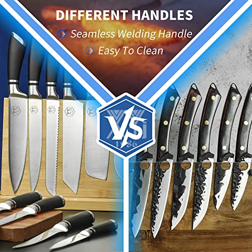 XYJ Authentic Since 1986,Professional Knife Sets for Master Chefs, Chef Knife Set with Bag,Case