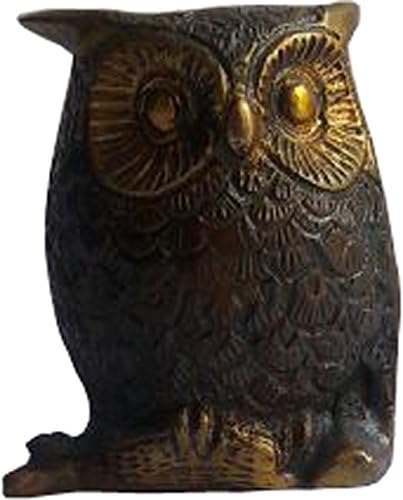 KVR Bird Decoration Gifts brass owl sculpture (Owl - 2)