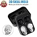 Avanti 3D Skull Premium Silicone Ice Cube Tray Mold Ice Cube Maker for Whiskey Ice Cocktails, Flexible Food Grade Silicone Ice Cube Candy Mold Trays, Perfect For Men Women Kids Christmas Gifts Black