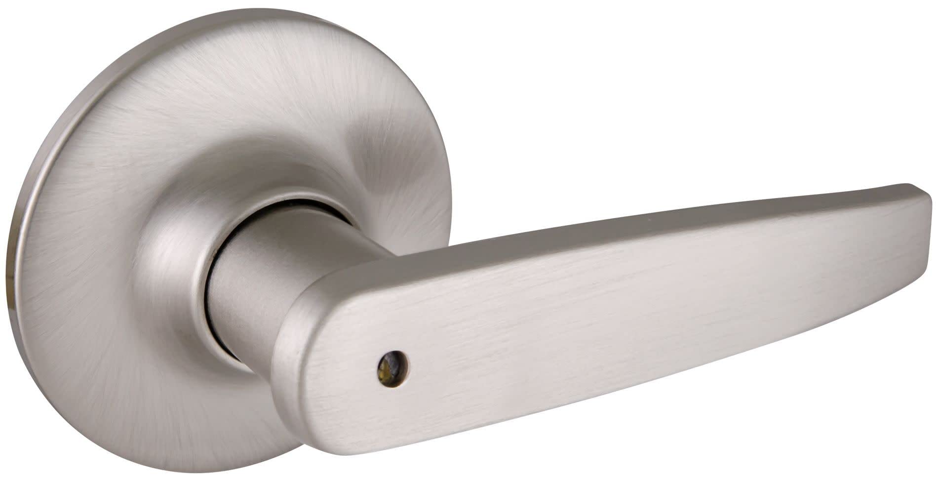 Design House 702084 Delevan 2-Way Adjustable Privacy Door Handle, Satin Nickel