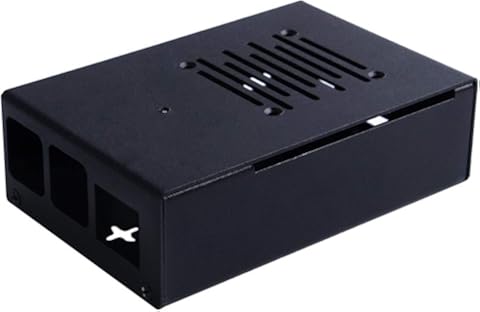 ILS ZP0070 - Carcasa de aleación de aluminio con ventilador de refrigeración y disipador de calor para Raspberry Pi 4B