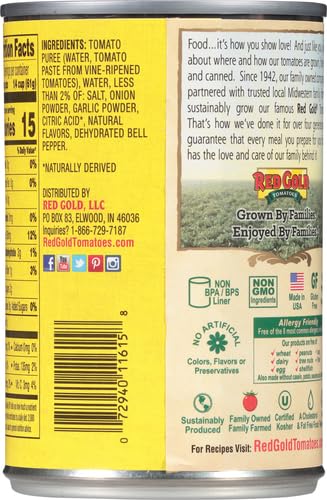 RED GOLD TOMATO SAUCE, 15 OZ, 3-PACK