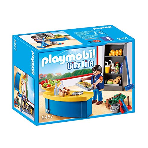 PLAYMOBIL City Life 9457 Hausmeister mit Kiosk, Ab 5 Jahren