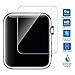 [3 Pack] Apple Watch 38mm Screen Protector - [Only Covers the Flat Area] Anti-Scratch, 9H Hardness, Bubble Free Tempered Glass Screen Protector for Apple Watch 38mm