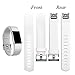 GEAK For Fitbit Charge 2 Bands, Classic Replacement Sport Accessory Strap Bands for Fitbit Charge 2 Small Classic-White