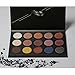 R Noble Eyeshadow Palette, Smoky+ Matte + Glitter + Shimmer + Metallic, Eyeshadow + 15 Color Cosmetic, High Fragmented & Highlighting & Makeup (15 color)