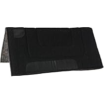Tapis de selle en feutre pour cheval de taille 81,3 x 81,3 cm, gris et noir