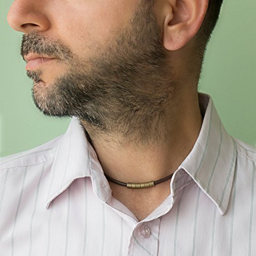 Men's Necklace - Men's Choker Necklace - Men's Leather Necklace - Men's Jewelry - Guys Jewelry - Guys Necklace - Necklaces For Men - Jewelry For Men - Male Jewelry - Male Necklace
