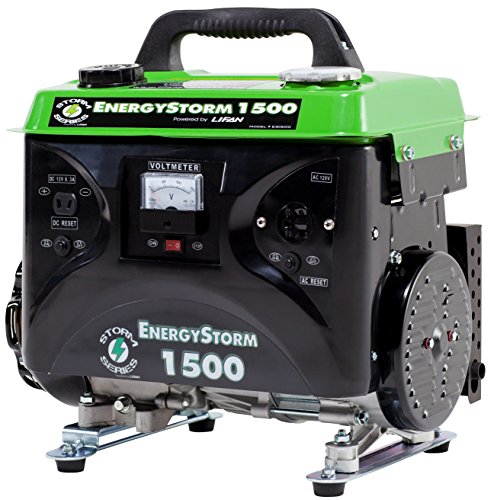Lifan Energy Storm ES1500 1500 Watt 3 HP 97cc OHV 4-Stroke Gas Powered Portable Generator