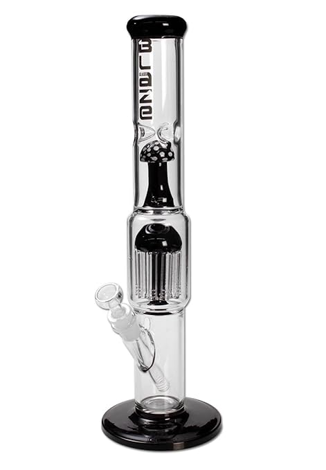 SF Blaze Glass Bong Mushroom 10-Arm Perkolator Ice (H: 420 mm; Ø: 64/50 mm) by smokerSFinest