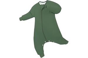 PURCOMFY Supersoft Active Toddler Sleepsuit 1.0 TOG Long Sleeve Wearable Blanket with Legs All-Season Go-to for Safe Cozy Sleeper
