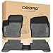 OEDRO Floor Mats Fit for 2013-2019 Ford Escape, 2013-2018 Ford C-Max, TPE All-Weather Floor Mats Includes 1st and 2nd Row Full Set Liners