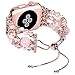 TILON Compatible for Apple Watch Band Replacement 38mm/40mm Series 4, Handmade Artificial Pearl Elastic Beaded iWatch Bracelet for Women Girls [Updated Style]-Rose Gold