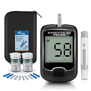 SEEYC Blood Glucose Monitor Meter, Diabetes Testing Kit, 50 Blood Sugar Tester Strips with 1 Lancing Device …