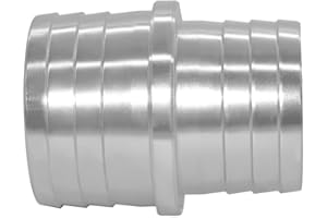 YSIL 1-1/4" to 1-1/2" Hose Barb Splice Coupler Reducer Radiator Intercooler Heat Exchanger Repair Mend Fitting Adapter Aluminum Steam Port Splice Connector with Coolant Fluid Water Air