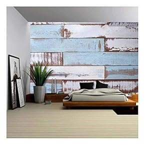 Old Wood Texture and Background - Removable Wall Mural | Self-Adhesive Large Wallpaper - 66x96 inches