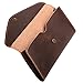 Plinrise Vintage Leather Long Metal Button Wallet, 5.5