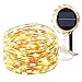 Solar String Lights, BESWILL Flexible&Cuttable 16.4 Feet LED Super Bright Solar Strip Lights with 2 Lighting Modes, Suitable for Indoor and Outdoor Lighting Decorations(Waterproof)