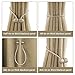BCELIFE Curtain Tiebacks Magnetic, Handmade Drape Tie Backs Drapery Rope Holdbacks/Holder for Window Sheer and Blackout Panels Home and Office Decoration,Set of 2, Beige
