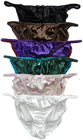 Panasilk Women's Silk String Bikini 6 Pairs in One Economic Pack