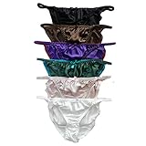Panasilk Women's Silk String Bikini 6 Pairs in One Economic Pack
