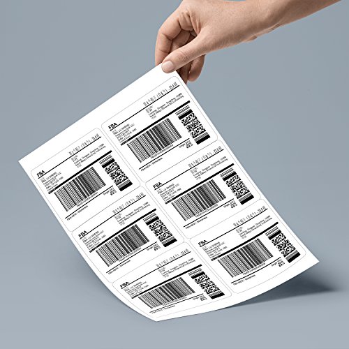 Self Adhesive Shipping Label, White Blank Labels for Laser or Inkjet, Pack of 150