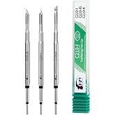 HZY C210 Soldering Iron Tips for JBC, Sugo, Aifen, Quick, Yihua, T210, T26, A9, Soldering Station Insert Tips (3 pcs Different)