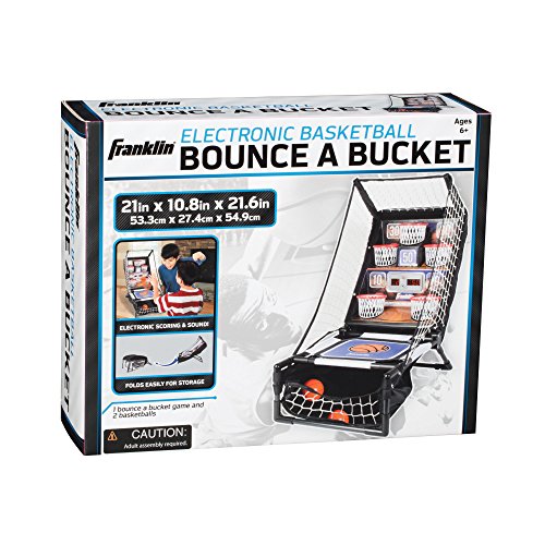 Franklin Sports Electronic Basketball Bounce Junior, 21 x 10.875 x 21.625-Inch