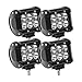 Eyourlife Led Light Pods 18W 4 Inch Flood Beam Cree Led Pod Lights Off Road Lights Waterproof Driving Headlight Pods for Trucks Pickup Jeep SUV ATV UTV (4PCS)