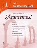 Paperback Avancemos! 1 Unit 1 Transparency Book