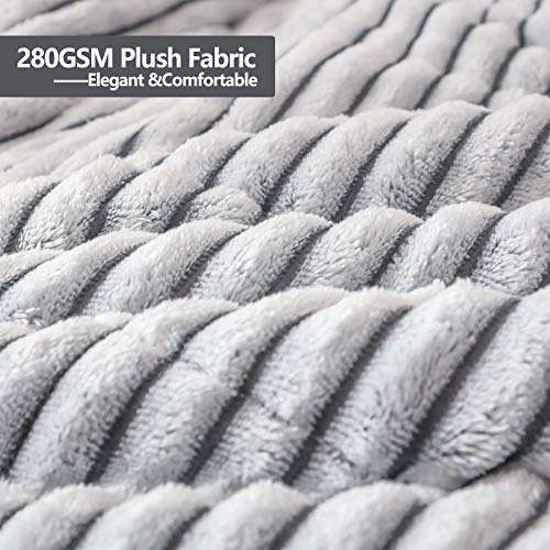 Bood Sherpa Weighted Blanket 15 Pounds, Plush Fleece Minky 15 lb