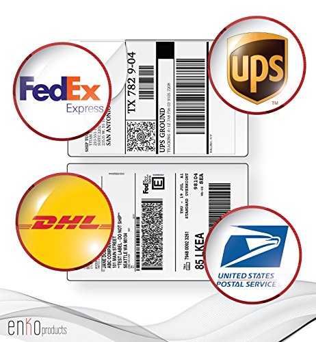 enKo [110 Sheets; 220 Labels] - 5-1/2" x 8-1/2" Inches - Blank White Half Sheet - Address, Mailing & Shipping Labels for Laser and Inkjet Printers (Self Adhesive) - Thumbnail 4