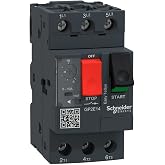 Schneider Electric GP2E14 Easy TeSys 3 Phase Manual Thermal Magnetic Motor Starter, 3 Pole, Screw Clamp Terminals, Push Button, 6-10 Amps