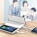 Power Bank 10000mAh, Ultra Slim Portable Charger with Built-in Phone Stand, USB Outport, Type-c Cable,Micro Cable and Other Cable for Cell Phone