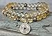 Set of two Wealth, Abundance Citrine Gemstone Bracelet,Lucky Coin Mala,Money Bracelet,Buddha Bracelet,OM Bracelet,Energy Bracelet,Sacral Chakra Healing
