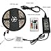 Flexible LED Light Strip, SDlife Waterproof Flicker Color Changing 16.4Ft(5M) 150 Leds SMD 5050 Led Strip Lights with 24 Key Ir Controller and Power Supply for Party, Indoor and Outdoor