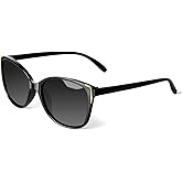 Face Shadow Polarized Sunglasses for Women, Cat Eye Sunglasses for Small Face Ladies Ultralight UV400 Protection