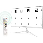 AISITESY Vision Meter Digital 21.5" Borderless LCD Electronic Optical Vision Meter with 44+ Visual Targets and 5 Display Methods Optometry Projector with Remote Control