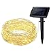 OMorc Solar Powered String Light, 150 LED 50ft Solar String Lights, Outdoor Copper Wire Lights, Ambiance Lighting for Gardens, Homes, Parties