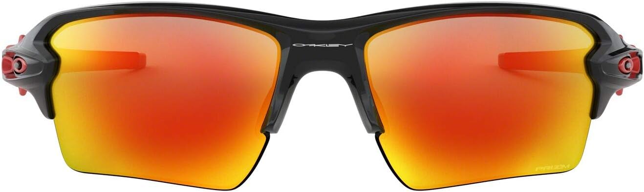 oakley flak preto e vermelho