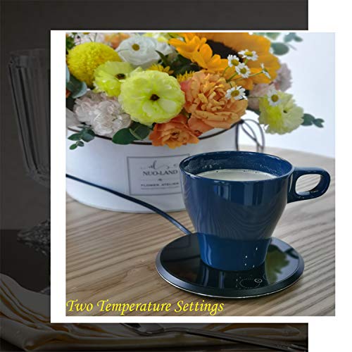 Mug Warmer For Desk, Coffee Cup Warmer For Desk Auto-Shut Off, 2020 EOPRO Coffee Warmer Milk Warmer, Home Office Desk Electric Hot Plates Beverage Warmer For Tea, Milk, Water