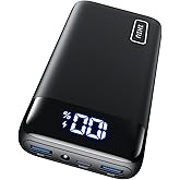 INIU Cargador portátil, 22.5 W 20000 mAh USB C entrada y salida cargador rápido, PD 3.0+QC 4.0 pantalla LED paquete de baterí