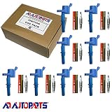 Set of 8 OEM Platinum Spark Plugs SP546 PZH14F + 8 AD Auto Parts Ignition Coils For 2005 2006 2007 2008 Ford F150 F-150 GDG511 GD511 FD508