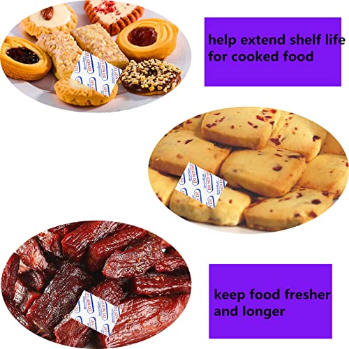 Rmikaly 100 Packs(10x Packs of 10) 200cc Oxygen Absorbers for Food Storage, Air Absorbers Food Storage, Absorbentes De Oxigeno Para Alimentos