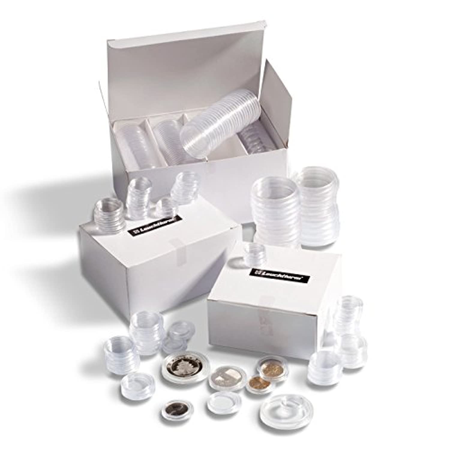 Leuchtturm Lighthouse 100 coin capsules inner diameter 26 mm