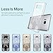 MASCHERI For Galaxy S8 Plus Case,[Zen Series] Scratch Resistant [White Henna Mandala Floral Lace Design] TPU Bumper Clear Back Panel Hybrid Protective Case Cover for Samsung Galaxy S8 Plus - Clear